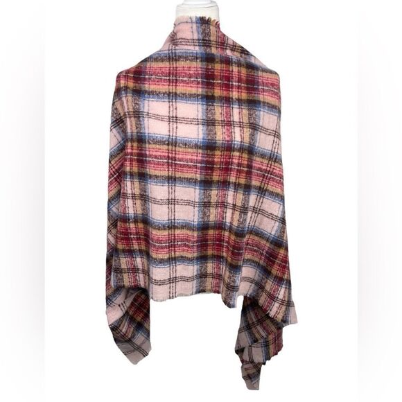 Old Navy Plaid Colorful warm soft large scarf - Picture 6 of 7